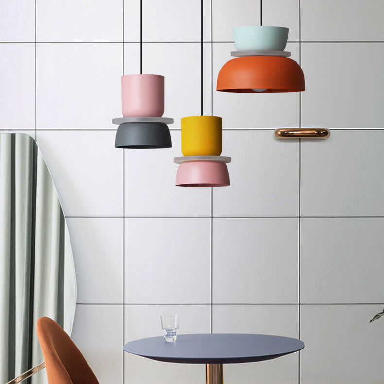 Nordic Zinc Alloy Dual-tone Dome Pendant Light LED 1-light Lasson Living