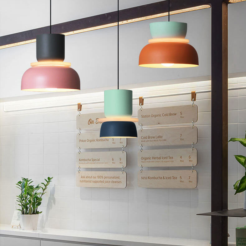 Nordic Zinc Alloy Dual-tone Dome Pendant Light LED 1-light Lasson Living