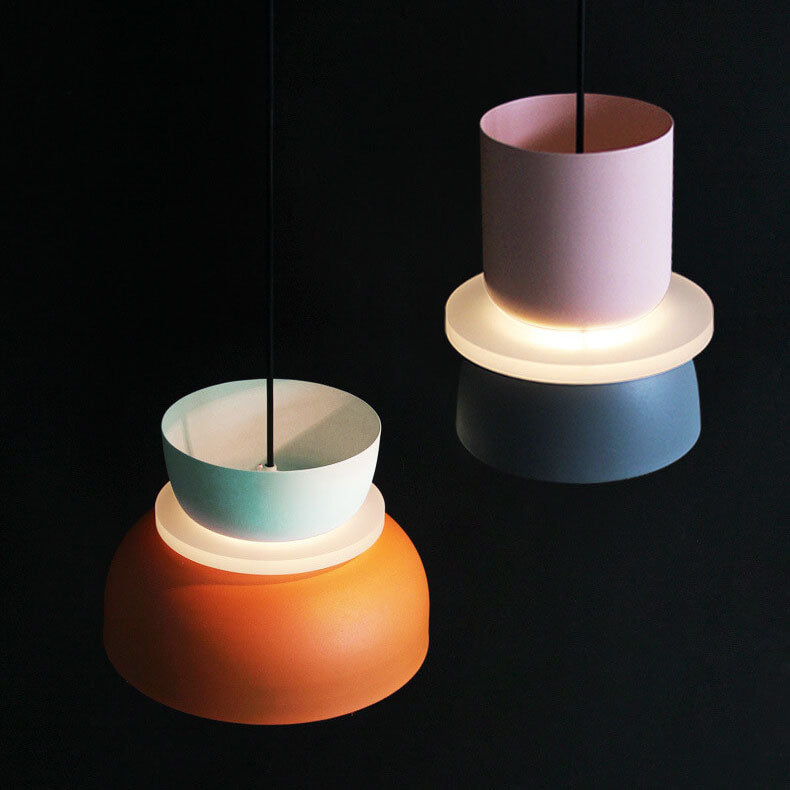 Nordic Zinc Alloy Dual-tone Dome Pendant Light LED 1-light Lasson Living