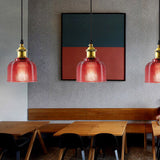 Vintage Textured Glass Pendant 1-Light Lasson Living