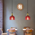 Vintage Textured Glass Pendant 1-Light Lasson Living