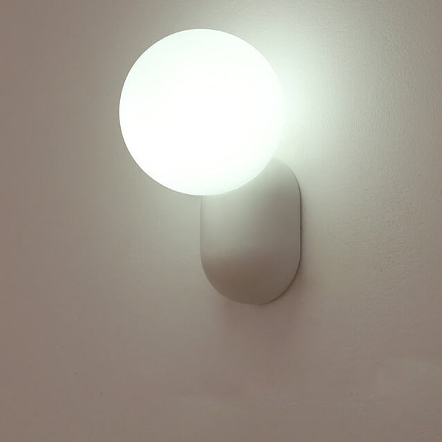Modern Glass Globe Wall Light | 1-Light Lasson Living