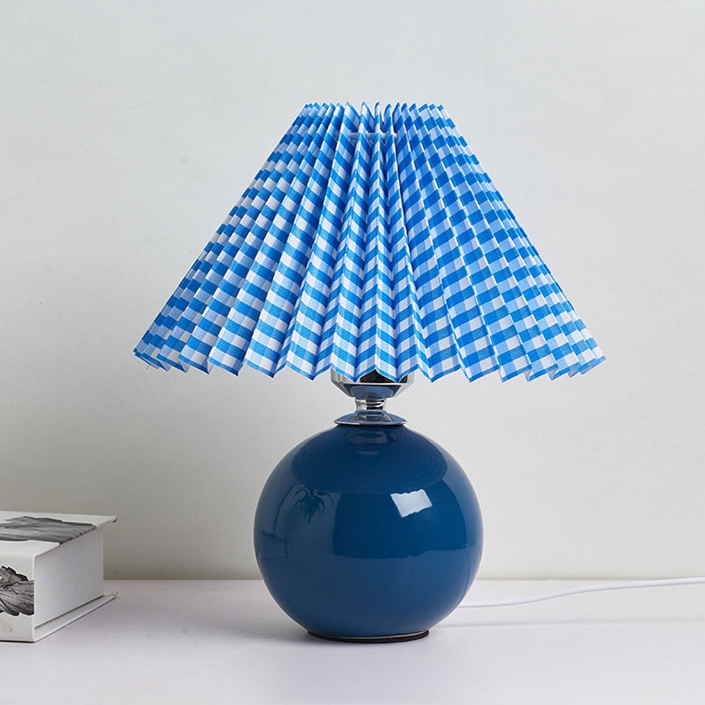 Nordic Ceramic Pleated Table Light | 1-Light Lasson Living