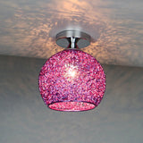 Modern Textured Dome Semi-Flush Ceiling Light | LED 1-Light Lasson Living