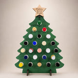 24-Bottle Capacity Freestanding Display Wooden Advent Calendar - Image 1