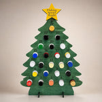 24-Bottle Capacity Freestanding Display Wooden Advent Calendar - Image 4