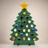 24-Bottle Capacity Freestanding Display Wooden Advent Calendar - Image 4