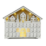 24 Compartments Warm LED Light Ambience Christmas Wooden Advent Calendar - Image 7