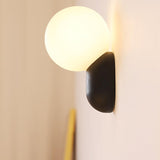Modern Glass Globe Wall Light | 1-Light Lasson Living