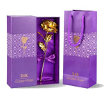 24K Gold Dipped Real Christmas Gold Rose With Gift Box - Image 1