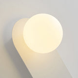 Nordic Minimalist Glass Globe Wall Sconce Light 1-light Lasson Living