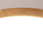 Nordic Solid Wood Round Ultra-thin LED Flush Mount Ceiling 1-Light Lasson Living