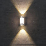 Nordic Minimalist Acrylic Rectangular Outdoor Wall Light LED Up-Down Lasson Living