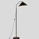 Minimalist Pleated Fabric Shade LED Floor Lamp | 1-Light Standing Lasson Living