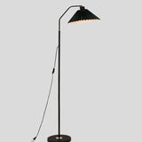 Minimalist Pleated Fabric Shade LED Floor Lamp | 1-Light Standing Lasson Living