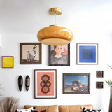 Vintage Glass Ceiling Light 1-Light Lasson Living