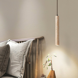 Minimalist Travertine Cylinder Pendant Light 1-Light Lasson Living