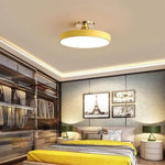 Modern Brass Round LED Ceiling Light 1-Light Lasson Living