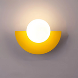 Modern Minimalist Glass Globe Wall Sconce LED 1-Light Lasson Living