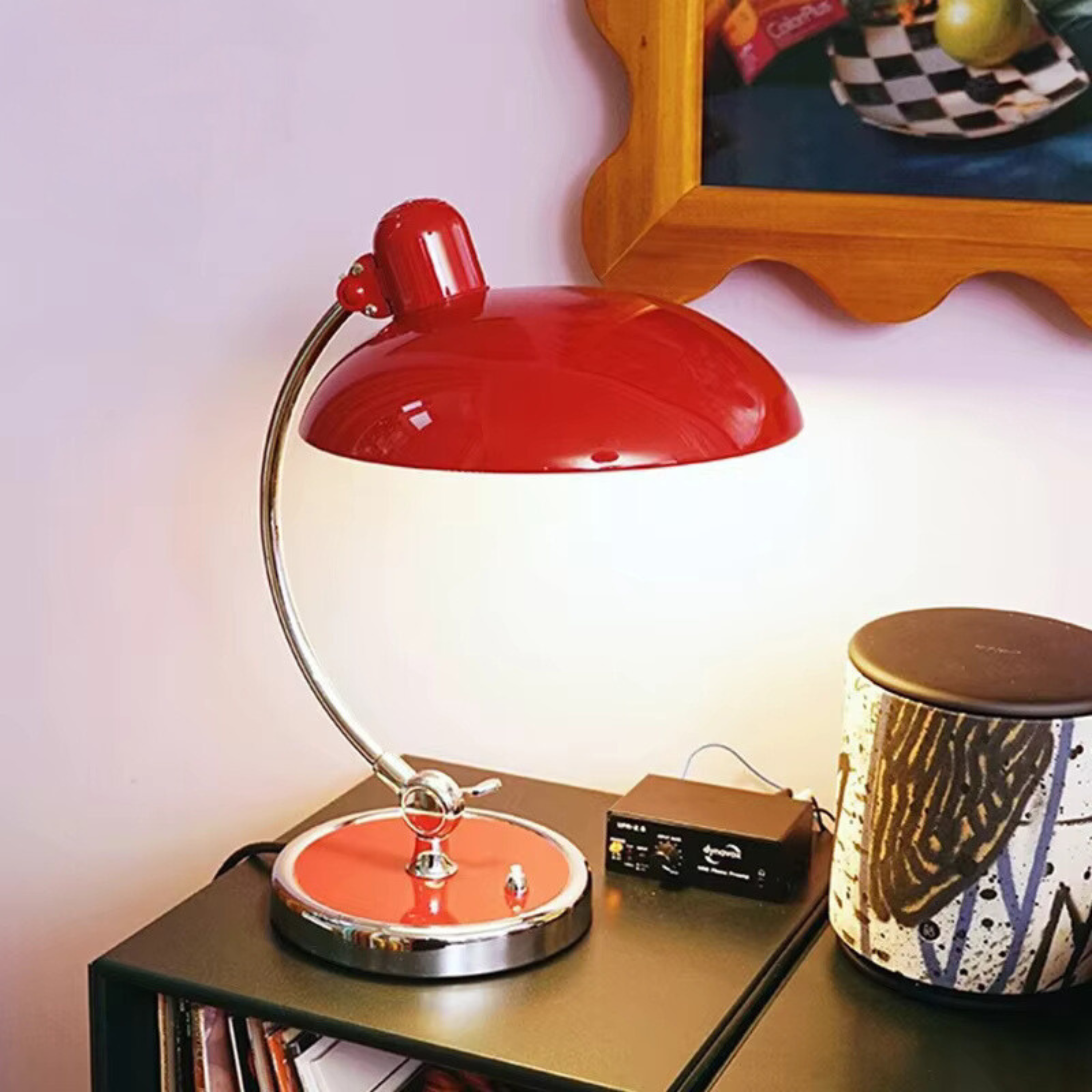 Modern Bauhaus Dome Table Lamp | 1-Light Lasson Living