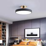 Modern Brass Round LED Ceiling Light 1-Light Lasson Living