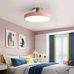 Modern Brass Round LED Ceiling Light 1-Light Lasson Living