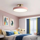 Modern Brass Round LED Ceiling Light 1-Light Lasson Living