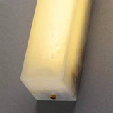 Modern Alabaster Rectangular Outdoor Wall Light LED 1-Light Lasson Living