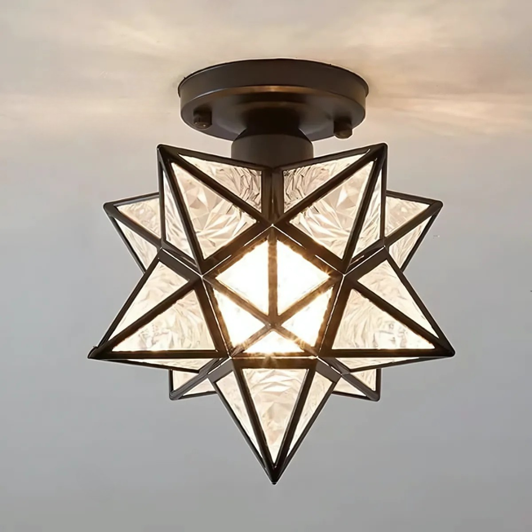 Modern Star-Shaped LED Ceiling Light – 1 Light Lasson Living