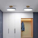 Modern Brass Round LED Ceiling Light 1-Light Lasson Living