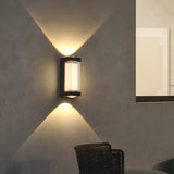 Nordic Minimalist Acrylic Rectangular Outdoor Wall Light LED Up-Down Lasson Living