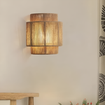 Vintage Bohemian Hand-Woven Rope Wall Sconce LED 1-Light Lasson Living