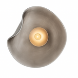 Nordic Curved Glass Japandi LED Wall Sconce 1-Light Lasson Living