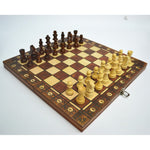 3 In 1 Chess Set With Folding Wooden Magnetic Board - Image 4