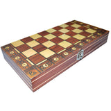 3 In 1 Chess Set With Folding Wooden Magnetic Board - Image 5