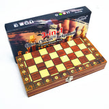 3 In 1 Chess Set With Folding Wooden Magnetic Board - Image 6