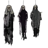3 Pack Hanging Halloween Decorations Ghosts And Grim Reapers For Outdoor Display - Image 1