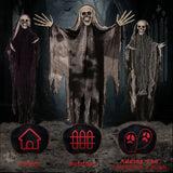3 Pack Hanging Halloween Decorations Ghosts And Grim Reapers For Outdoor Display - Image 3
