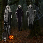 3 Pack Hanging Halloween Decorations Ghosts And Grim Reapers For Outdoor Display - Image 4