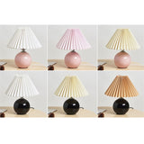 Nordic Ceramic Pleated Table Light | 1-Light Lasson Living