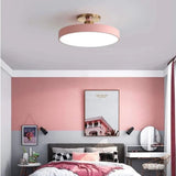 Modern Brass Round LED Ceiling Light 1-Light Lasson Living
