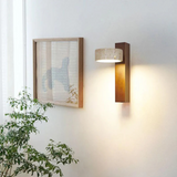 Wabi-sabi Travertine Wood LED Wall Sconce 1-Light Lasson Living