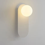 Nordic Minimalist Glass Globe Wall Sconce Light 1-light Lasson Living