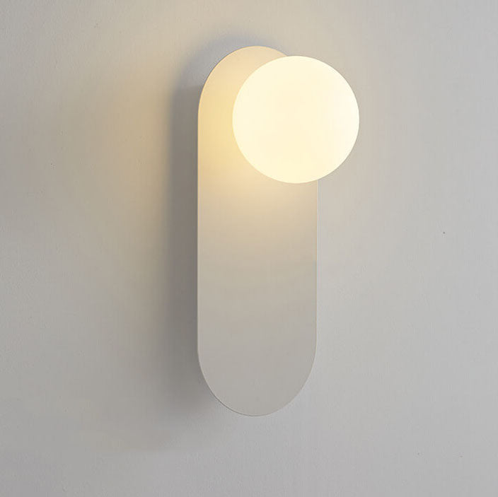 Nordic Minimalist Glass Globe Wall Sconce Light 1-light Lasson Living