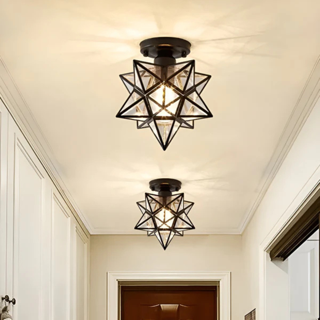 Modern Star-Shaped LED Ceiling Light – 1 Light Lasson Living