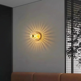 Modern Minimalist Glass Round Wall Sconce LED 1-Light Lasson Living