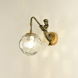 Vintage Glass Globe 1-Light Mermaid Wall Sconce Lasson Living