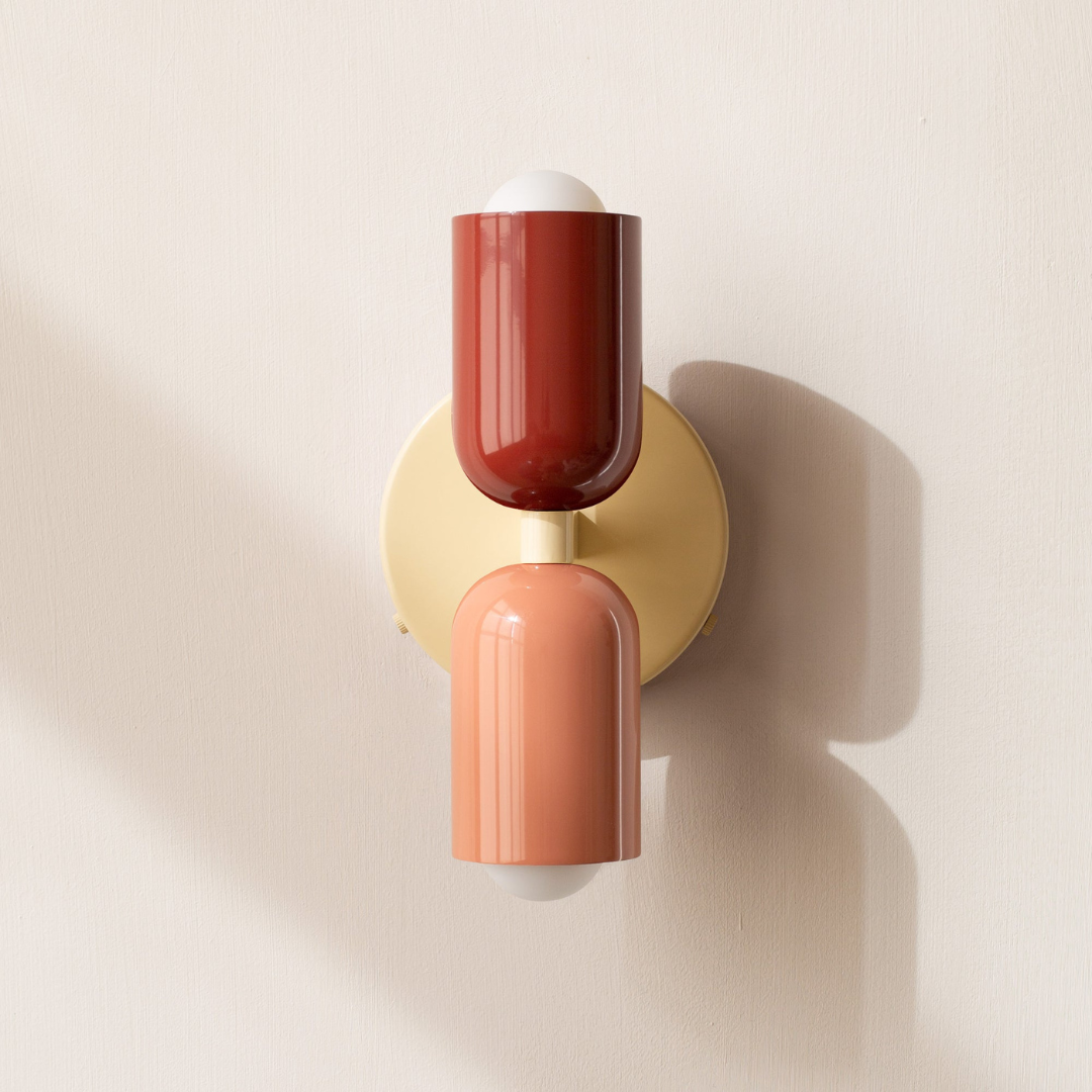 Modern Minimalist Cylinder Wall Sconce LED 2-Light Lasson Living