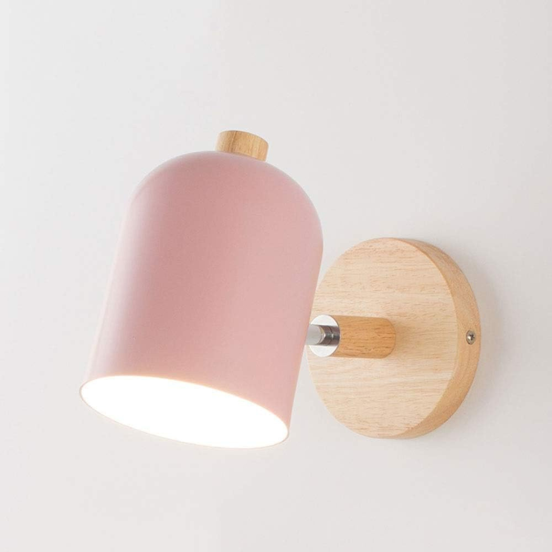 Scandinavian Wood Cylinder LED Wall Sconce 1-light Lasson Living