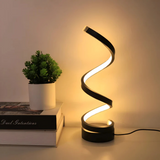 Modern Spiral LED Table Lamp 1-Light Lasson Living